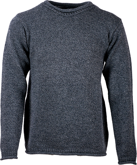 Men's Merino Wool Roll Neck Sweater by Aran Mills Colours