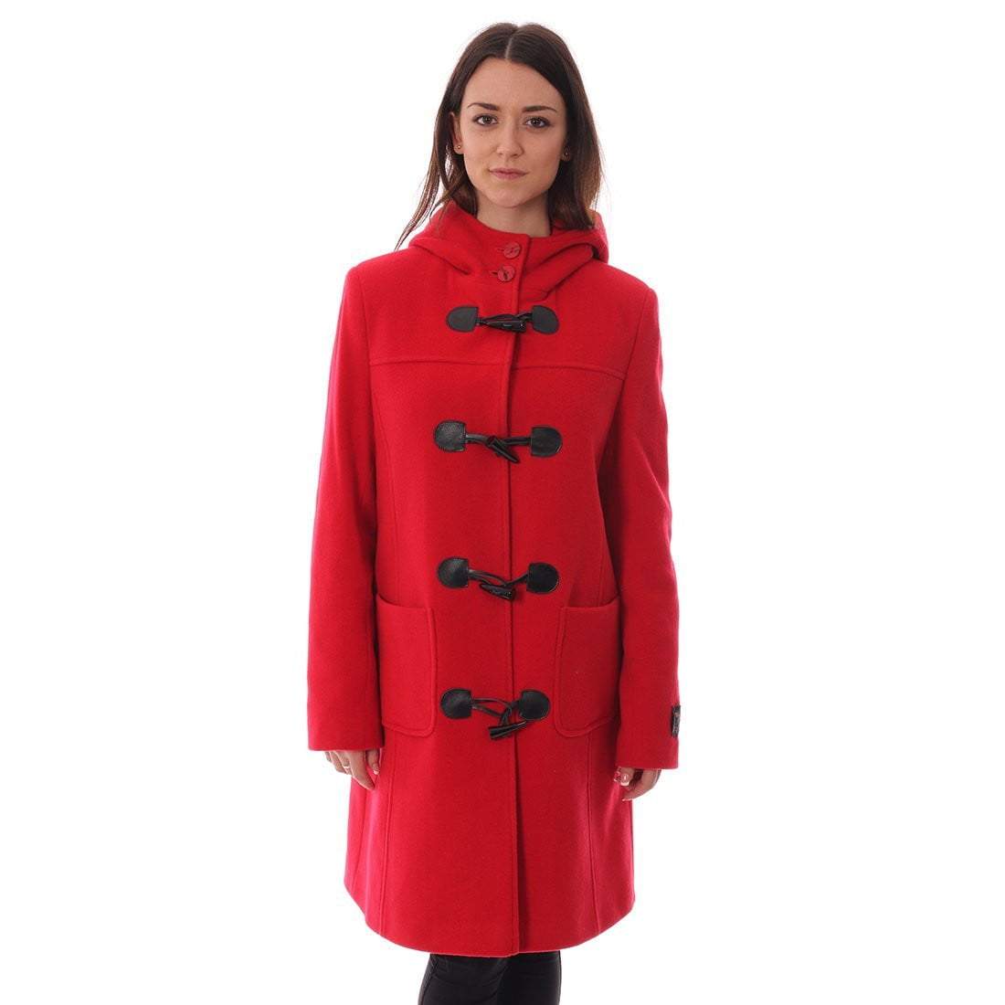 Women&#39;s Cashmere Duffle Coat in Red